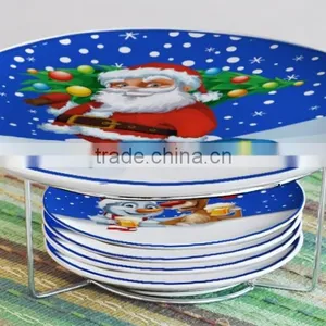 Ceramic Plate Set With Christmas Design thumbnail-1