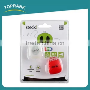 New Design Colorful Decorative Folding Mini Silicone Led Bike Light thumbnail-1