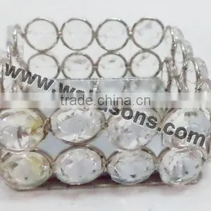 Crystal Beaded Votive Candle Holders thumbnail-1