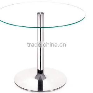 DT26 Used Glass Round Table and Chair for Restaurant thumbnail-1