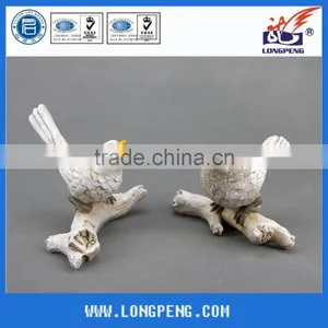 Cheap White Polyresin Bird for Garden Decoration & Indoor thumbnail-1