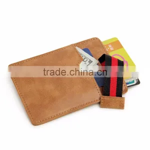 Leather RFID Card Package Slim Real Pickup Cover Card Credit Magnetic Scanning thumbnail-2