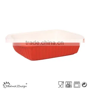 High Quality Square Stoneware Cheap Ceramic Professional Bakeware,round&square Bakeware thumbnail-2