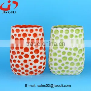 2016 Hot Sale New Home Decoration Piebald Ceramic Flower Vase thumbnail-1