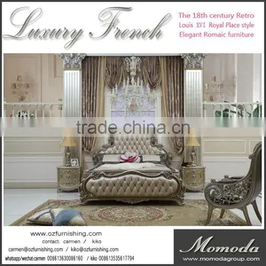 CB1-1A King Size Bedroom Set in High Gloss/elegant and Luxurious Champagne Gold Bedroom Set thumbnail-1