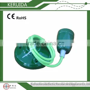 Colorful Pendant Lamp Set/ceiling Light Lampholder With Ceiling Rose & Cord thumbnail-1