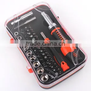 65pcs Mini Bits Set Hand Socket Sets Ratchet Screwdriver Drive Wrench thumbnail-2