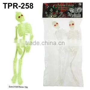 8" Glow-in-the-Dark Halloween Skeletons thumbnail-1