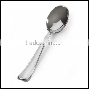 Silver Reflection Disposable Spoons Cutlery Flatware Plastic WEDDING SPECIAL Spoons,custom Plastic Spoons Manfuacturer thumbnail-1
