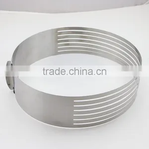 Adjustable Stainless Steel Layer Cake Slicer Kit Mousse Cake Ring Mold thumbnail-4