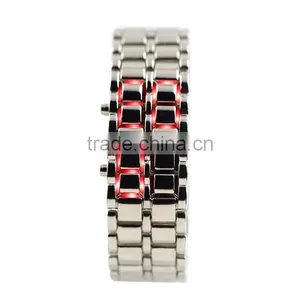 LED Watch Instructions SHARP Lava Style Iron Digital Metal Men Lady Watch LED thumbnail-1