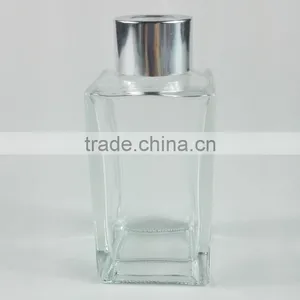 Square Glass Bottle for 100ml Reed Diffuser With Aluminium Crown Cap thumbnail-1