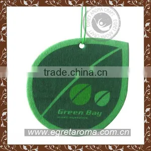 EA1-1011 Green Customized Hanging Paper Car Air Freshener thumbnail-1