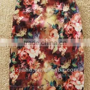Fashion Colorful Printing Rose Attractive Floral Short Skirt thumbnail-3