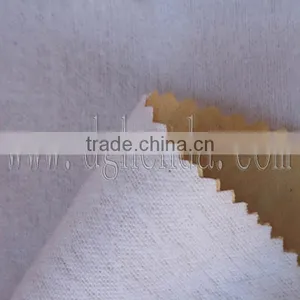 Bleached 0.6mm 100% Cotton Fuzzing Fabric With Watersoluble Hot Melt Adhesive thumbnail-1