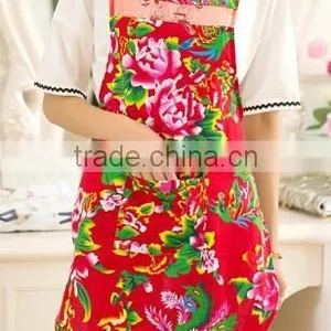 100% Cotton Digital Printing Design Kitchen Cooking Bib Apron thumbnail-5