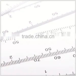 Kearing 6pcs/set Plastic Transplant Not Removable Fan Shape Scale Ruler Inside Leather Sheath For Engineering Measuring# 8500-6 thumbnail-4