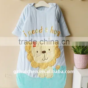 Baby Wear Cotton Embroider Sleeping Bag Two Way Use thumbnail-1