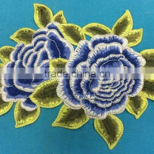 Manufacturer Machine Make Embroidery Flower Applique for Sweater thumbnail-2