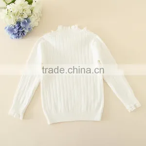 Baby Girls Sweater/kids Sweater/lace Cotton Sweater 3 Color thumbnail-6