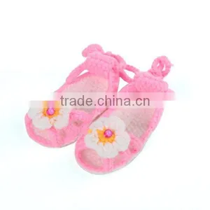 Summer Flower Free Pattern Crochet Knitting Shoes for Baby thumbnail-1