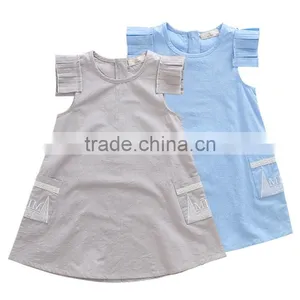 Customize Latest Fashion Casual Designer Little Girls Summer One Piece Dress thumbnail-1