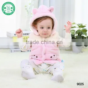 #9025** Autumn/winter Hot Sale Baby Kids Winter Warm Vest With Hood, Baby/children/kid Waistcoat, Baby's Heating Vest thumbnail-1