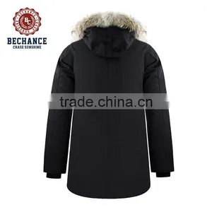 OEM Brand Name Winter Coat With Real Fur Thick Winter Down Jacket thumbnail-2