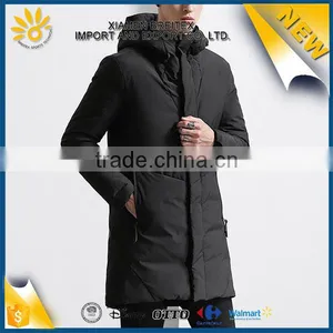 New Arrival Custom Warm Windproof Ligh Weight Long Down Jacket Men thumbnail-1
