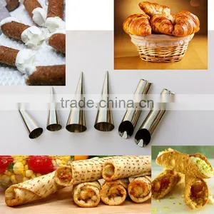 15Pcs DIY Stainless Steel Horn Bread Baking Cake For Cream Horns Chocolate Cones Mold Spiral Baking Pastry Tools thumbnail-1