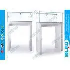 Adjustable Tempered Glass Display Showcases , Glass Display Counter thumbnail-1