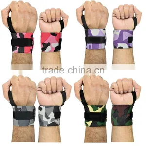 Custom Camo Printed Crossfit Fitness Wrist Wraps With Customized Logo thumbnail-1