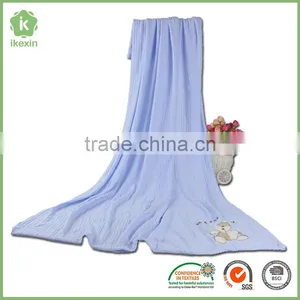 Solid Color Size Customized Bamboo Fiber Baby Blanket thumbnail-4