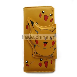 Ecoparty Gift Anime Pokemon Pikachu Wallet Kawaii Unisex Women Men Long Style PU Purse Billfold Notecase thumbnail-1
