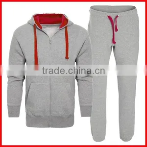 New Style Custom Fleece Mens Sportswear Tracksuits Fitness Plain Gym Training Tracksuit thumbnail-2