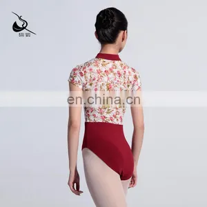 117141048 Chinese Style Collar Lace Ballet Leotard thumbnail-4