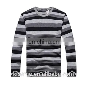 China Factory Wholesale Long Sleeve Striped Polo t Shirts With High Quality thumbnail-1