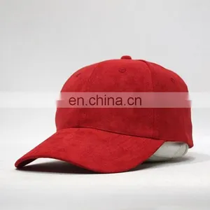 Custom Softextile Suede Plain Baseball Cap 6 Panel 2016 Hot Sell thumbnail-2