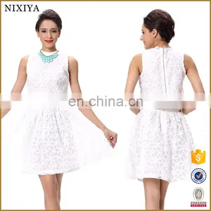 Glass Fiber Fabric Sleeveless White Skirt Two Piece Clothing thumbnail-1