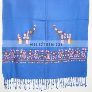 Fashion Embroidered Pashmina Shawl thumbnail-2