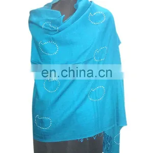 Pashmina Shawl With Crystals thumbnail-4