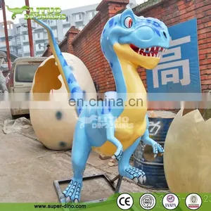 Fiberglass Cartoon Statue Dinosaur King for Amusement Park thumbnail-1