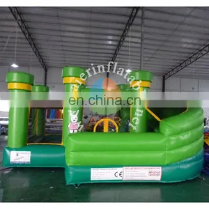 Best Quality Inflatable Bouncy Slide Kids Rabbit Green Inflatable Slide Cheap Price Dry Slide for Sale thumbnail-1