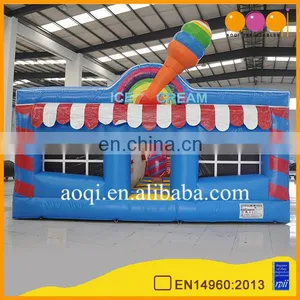 Ice Cream Store Theme Inflatable Multiplay Funcity Combo thumbnail-2
