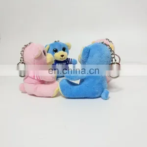 Teddy Bear With T-shirt Printed Soft Stuffed Plush Keychain Toy thumbnail-3