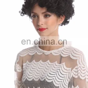 Party Short Black Sexy Synthetic Wigs P-W241 thumbnail-2