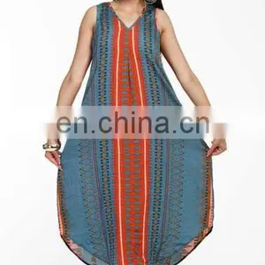 Women Ethnic Designer Dress Casual Wear Sleeve Less Manufacturers and Exporters From India thumbnail-1