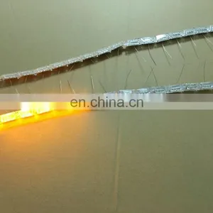 50cm Crystal Extendable Led Flexible Drl With Flow Turn Signal 16leds White Amber Daytime Running Light Headlight for Car thumbnail-4