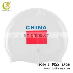 High Quality Waterproof Silicone Swimming Caps With Colored Logo thumbnail-2