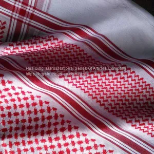 Arabian Mercerized Cotton Scarf, Arab Cotton Scarf,Arab Scarf ,Arabian Shemagh,Muslim Hijab Scarf thumbnail-2